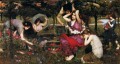 Flora and the zephyrs Greek female John William Waterhouse